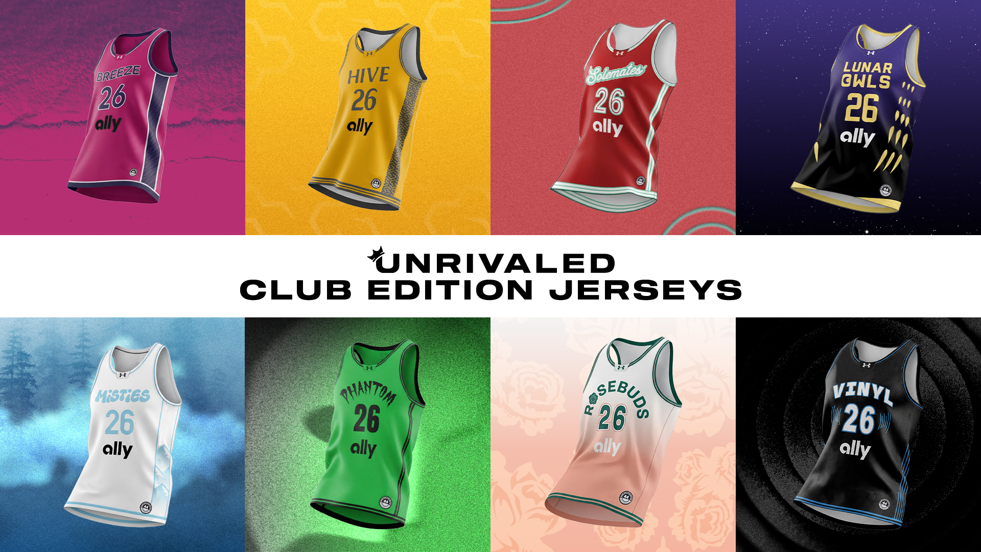 Unrivaled Unveils Club Edition Jerseys